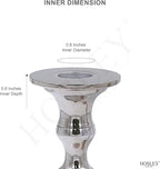 Hosley's 8" High Silver Finish Taper Candle Holder. Ideal Gift and Use for Weddings, Party, Spa or Aromatherapy