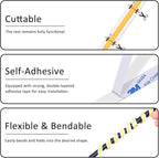 LED Strip Lights ICE Blue COB 320 LEDs High Brightness Indoor Use Flexible Thin LED Lights for Home DIY Display Cabinet 5V USB LED Short Light, Commercial Decoration TV Lights (3.28FT/3Pack)