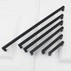 Goldenwarm 1 Pack Black Square Bar Cabinet Pull Drawer Handle Stainless Steel Modern Hardware for Kitchen and Bathroom Cabinets Cupboard,Center to Center 3-3/4in (96mm)