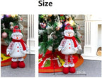 Large Standing Christmas Gnomes, 78CM Swedish Tomte Large Snowman Gnome Stuffed Plush with Retractable Spring Legs, Scandinavian Christmas Decorations Ornaments Holiday Home Decor