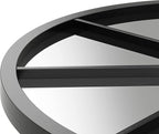 ironsmithn Arched Window Mirror, 41.3"x24" Grid Arch Mirror, Black Metal Windowpane Mirrors for Living Room Fireplace Entryway Bedroom Hallway Home Decor