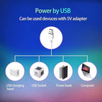 LED TV Backlight,SMY USB LED Strip Light,RGB Multi-Colour LED Light Strip Kit Waterproof IP65, 60LED with Wireless Remote Controller for TV/PC/Laptop Bias Lighting (6.56Ft)