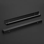 Ravinte Hardware 6 Pack Black Cabinet Handles, 11.8 Inch (300mm) Finger Edge Pulls, 8.8 Inch Hole Center, Finger Pulls for Cabinets