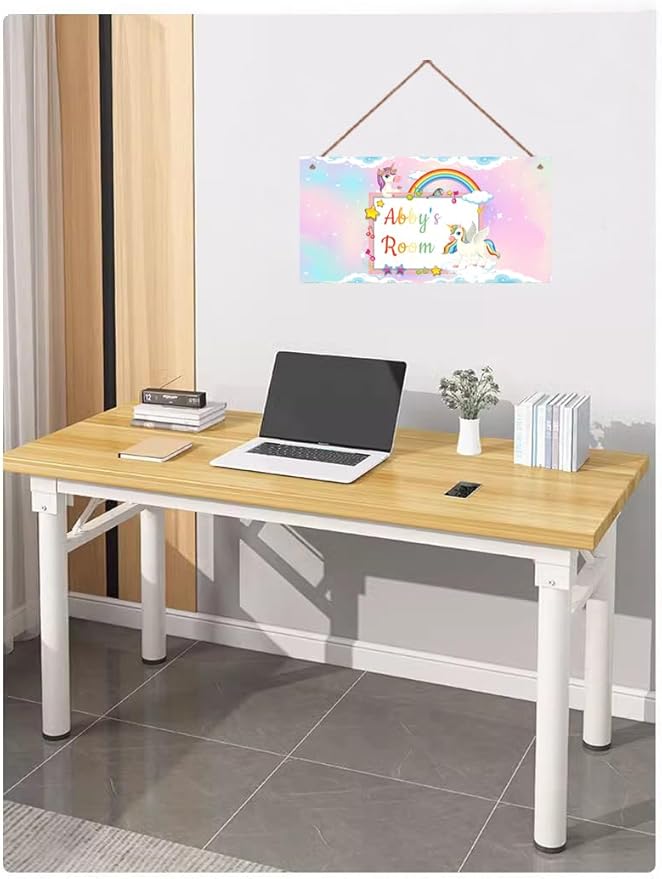 Personalized Sign Unicorn Themed Girls Room Decor, Unicorn Lovers,Custom Name Kids Room Wall Decor Decorative Plate for Boys Bedroom Little Man Cave