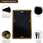 ANDY STAR 36x36 Inch Gold Bathroom Mirror, Brushed Gold Square Mirrors for Wall in Anti-Rust SUS304 Tube Metal Frame, Rounded Mirrors 1’’ Deep Wall Mounted Vertically/Horizontal