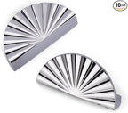 10 Pack 3 Inch (76mm) Polished Chrome Cabinet Pulls Cup Flat Drawer Handles Kitchen Cupboard Pull Bathroom Dresser Sunflower Handle Unique Hardware for Furniture Wardrobe Door TYH-BC-10