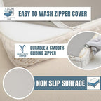 Foamma Custom RV Mattress - High-Density Foam Pad & Cushion for Beds & DIY Projects - Polyurethane Upholstery with Quilted or Water-Resistant Cover, Mid Firm or Firm, Optional Gel Memory Foam Add-On