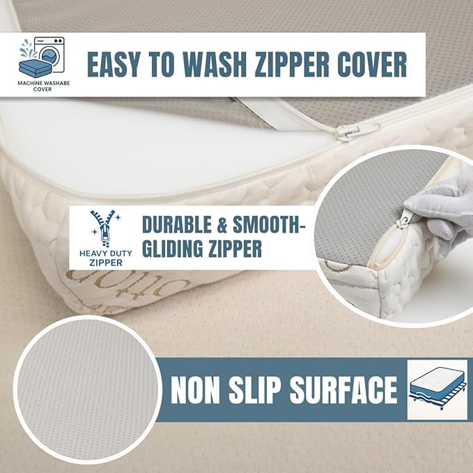Foamma Custom RV Mattress - High-Density Foam Pad & Cushion for Beds & DIY Projects - Polyurethane Upholstery with Quilted or Water-Resistant Cover, Mid Firm or Firm, Optional Gel Memory Foam Add-On