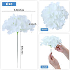 AVIVIHO 106pcs White Hydrangea Artificial Flowers Bulk Fake Flower Faux Hydrangeas Silk Flowers with Stems for Wedding,Parties,Table Centerpieces, Bridal Bouquet,Baby Shower,Home,Festival Decoration