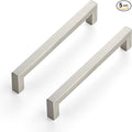 Ravinte 5 Pack 6-1/4 Inch Square Cabinet Handles - Brushed Nickel Pulls, Stainless Steel Drawer Pulls, Kitchen Cabinet Hardware