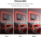 iNextStation COB LED Strip Light Red 16.4FT 5M, DC12V CRI 93+ Dimmable Flexible LED Tape Lights for Bedroom, Kitchen, TV Backlight, Cupboard, Wardrobe, Home Lighting Decor