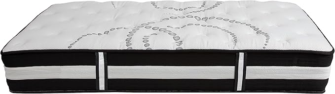 Flash Furniture Capri Comfortable Sleep 12" Hybrid Pocket Spring and Foam Mattress in a Box, Foam Pocket Spring Hybrid Mattress for Pressure Relief, Twin