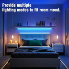 VOLIVO 300ft LED Strip Light Bluetooth, Color Changing LED Strip Lights for Bedroom, Music Sync RGB Lighting with 24Key Remote/APP Control for Home Decoration