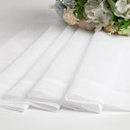 Chyhomenyc White Sheer Curtains 36 inch Length 2 Panels Set, Light Filtering Voile Rod Pocket Short Window Curtians for Bathroom Living Room Farmhouse Small Windows, Each 42Wx36L in, 2PCS, White
