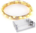 30 LEDs Warm White Color String Lights Silver Wire Indoor and Outdoor 9.5 Feet Firefly Starry Fairy Lights Battery Powered for DIY, Christmas, Holidays, Party, Bedroom and Centerpieces
