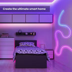 Feit Electric Smart Neon Strip Lights 10FT, Flexible RGBW Color Chasing LED Light Strip, 2.4GHz WiFi Enabled, Works with Alexa and Google Home Assistant, 22W, Music Sync, App Control NF10/CHASE/AG