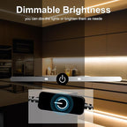COB LED Strip,LED Strip Lights 3M/9.84ft,Touch Dimmable LED Strips,CRI90+,3000K Warm White cob led,960LEDs,24V LED Tape Lights,Indoor for Bedroom, Kitchen, TV, Mirror,Cabinet