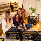 ALOVECO LED String Lights 16ft 50 LED Battery Operated String Lights Color Changing with Remote Waterproof Globe Starry Fairy Lights for Outdoor Indoor Bedroom Garden Party (RGB)