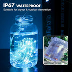 2Pack Battery Fairy Lights, Total 78Ft 240LED, Battery Operated Fairy Lights with Remote and Timer, RGB Color Changing String Lights/Twinkle Lights for Bedroom Indoor Christmas Decoration