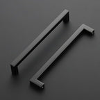 Ravinte 3 Pack Black Cabinet Pulls 8 Inch Square Kitchen Cabinet Handles Matte Black Kitchen Hardware for Drawer Pulls Drawer Handles Come with Screwdriver