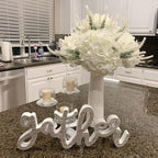 WEISPARK 100PCS Artificial Hydrangea Flowers, Fake Flowers Silk Hydrangea Full Flowers Heads with Stems for Wedding Home Party Shop Baby Shower Decor (Ivory)