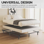 7 Inch Full Metal Bed Frame, Compatible with Most Brand Box Spring Or Mattress, 9-Leg Support Metal Bed Base, Noise-Free, Easy Assembly, Black