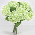 6 Pcs Real Touch Hydrangea Artificial Flowers, 21" Light Green Full Faux Hydrangea Flowers Latex Fake Flowers for Home Decor Party Floral Arrangements Wedding Bouquets Centerpieces Outdoor Decor
