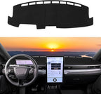 Dashboard Cover Mat Custom Fit for 2021-2024 2025 Ford Mustang Mach-E Dash Cover Nonslip Dash Mat Protector Sunshade No Glare Black