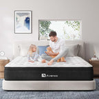 Avenco Full Mattress, 12 Inch Hybrid Mattress with Gel Memory Foam, Bamboo Charcoal and Individually Pocket Innerspring Mattress in a Box for Motion Isolation, Edge Support, CertiPUR-US Certified