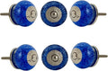 Perilla Home Set of 6 Crystal Bubble Glass Knob for Kitchen Cabinets - Crystal Glass Handles and Pull Knob for Dresser Drawer | Living Room | Kitchen | Bathroom | Closet Cupboard Furniture