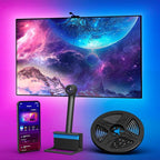 Ailofy Smart TV LED Backlight with Camera, 16.4ft LED Strip Lights Sync to Screen & Music, Color Changing Lights for TV, Works with Alexa & Google Assistant, App Control