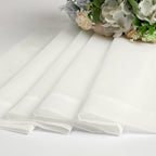 Aiyufeng 108 Inch Ivory Sheer Window Curtains for Farmhouse, Rod Pocket Voile Window Treatment Vertical Panels for Study Room/Bedroom/Living Room, Ivory, W59 x L108, 2 Panels