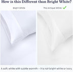 California Design Den Natural 100% Cotton Sheets, Twin Sheets Set, 400 Thread Count Sateen Bedding for Dorm Rooms & Adults, Deep Pockets with All Around Elastic, Cool & Durable - Antique White