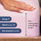 Twin Size 3 Piece Sheet Set - Comfy Breathable & Cooling Bed Sheets Set - Hotel Luxury Bedding for Women, Men, Kids, Teens, Boys & Girls - Deep Pockets, Soft and Wrinkle Free - Oeko-Tex - Light Pink