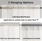 Chyhomenyc Ivory Sheer Curtains 90 Inches Long 2 Panels, Light Filtering Ivory Curtains for Living Room, Soft Gentle Voile Rod Pocket Bedroom Window Drapes, 59Wx90L Inch, 2PCS