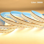 2835 SMD Warm White LED Strip Lights 3000K DC 12V 2400 LEDs 16.4ft/5M Double Row Flexible LED Strip Tape Light Ribbon Lamp LED Dimmable Strips for Bedroom Lighting