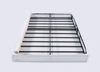Amazon Basics Smart Box Spring Bed Base, 5-Inch Height Mattress Foundation, Tool-Free Easy Assembly, King, 79"L x 75.5"W x 5"H, White