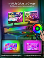 MATICOD LED Lights for TV Led Backlight, 9.84ft RGB Led Strip Lights for TV Lights Behind, USB Led Light Strip for 32-43in TV, Bluetooth APP Control Music Sync Strip Lighting for Christmas Decorations