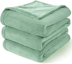 BEDELITE Fleece Blanket Dusty Green Throw Blankets for Couch & Bed, Luxury Plush Cozy Fuzzy Blanket 50" x 60", Super Soft Warm Lightweight Throw Blanket for Travel Camping