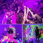 50 Foot Black Light Strips & Remote, Dimmable Flexible Blackights Strip Lights for Glow Party Body Paint Birthday Bedroom Room Fluorescent Tapestry Poster, Non-Waterproof 900 LEDs 50ft/15M