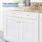 JOY DECOR 12 Pack Cabinet Knobs, Gold Cabinet Handles, 2 Inch Kitchen Knobs, Single Hole Drawer Hardware for Dresser Drawers
