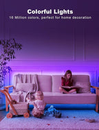 DAYBETTER Smart RGB Led Strip Lights, 200ft Led Lights for Bedroom with App Control, Multicolor Changing Led Light Strips Apply for Home Decor, Living Room, Kitchen, Home Party Decoration