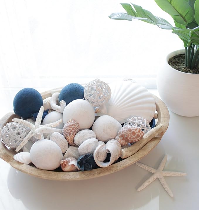 ANDALUCA Pacific Isles Scented Potpourri | Made in California Beach Home Décor | Large 20 oz Bag + Fragrance Vial | Scents Sandalwood and Coconut Blooms