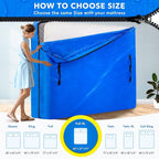 AlexHome Mattress Bags for Moving and Storage - Full XL- Heavy Duty Tarp Reusable Mattress Storage Bag,Easy Carrier Mattress Moving Cover,Moving Bags,Moving Supplies (Full XL Size)