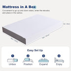 Amazon Basics Memory Foam Mattress, Medium Firm, 8 Inch, Full, White/Grey