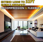 EMITEVER COB LED Strip Lights Warm White, 2700K Tape Light 32.8ft, Premium High Density, DC 24V, 300+Lumens/ft, 4800LEDs/Spool, Ra 90, 3W/ft, UL Listed 5 Year Warranty (Power Supply Sold Separately)