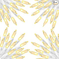 Dazzle Bright Warm White Christmas Mini String Lights, 4 Pack Total 120FT 600 Incandescent White Wire Fairy Lights, Waterproof Christmas Decorations for Indoor Outdoor Party Garden Yard Decor
