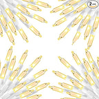 Dazzle Bright Warm White Christmas Mini String Lights, 4 Pack Total 120FT 600 Incandescent White Wire Fairy Lights, Waterproof Christmas Decorations for Indoor Outdoor Party Garden Yard Decor