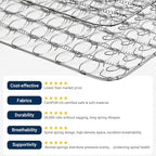 Avenco 8 Inch Queen Size Mattress, Foam and Spring Hybrid Mattresses in a Box, Medium Soft, Breathable Fabric & Adaptive Support, CertiPUR-US Certified, Queen Mattress in Guest and Kids Bedroom