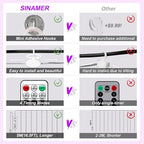 600LED Purple Curtain Lights for Bedroom, 19.6ft x 9.8ft Fairy Curtain String Light with 24 Hooks, 8 Modes Hanging Lights for Wedding, Party, Backdrop, Window, Xmas Decor
